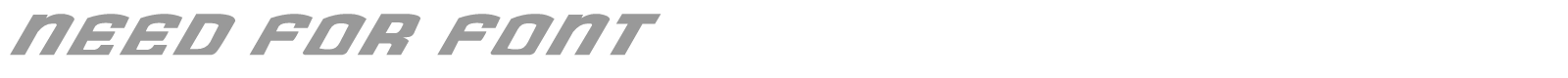 Need For font preview